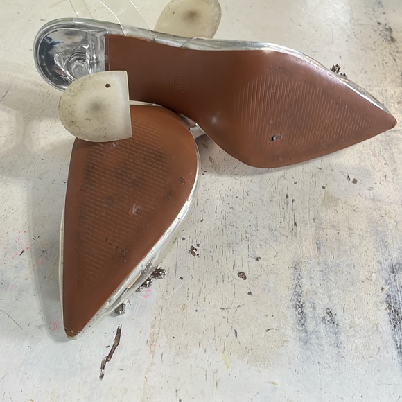 Rhinestone and Lucite High Heel Shoes - Picture 4 of 5